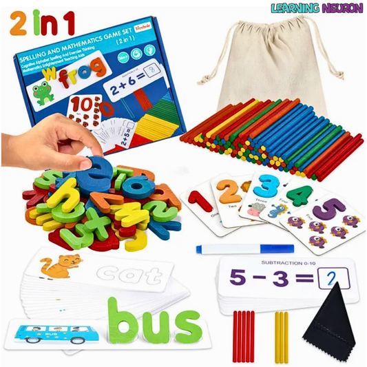 Spelling And Mathematics Game Set (2 in 1)  Kindergarten Starter Kit